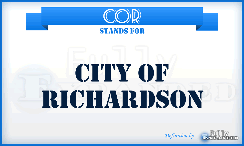 COR - City of Richardson