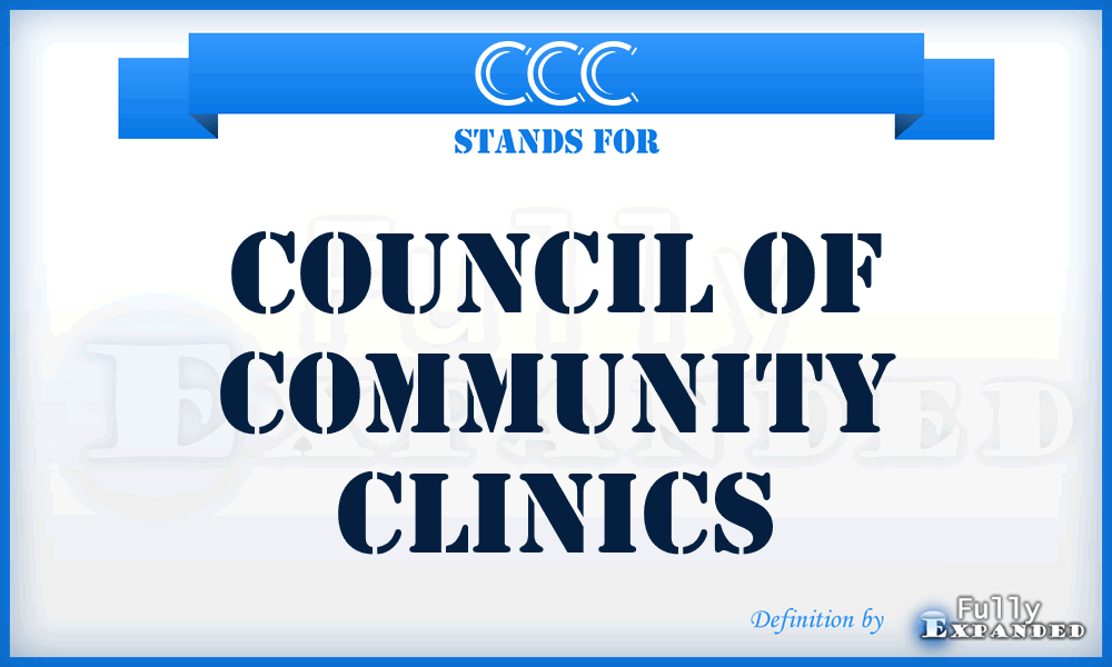 CCC - Council of Community Clinics