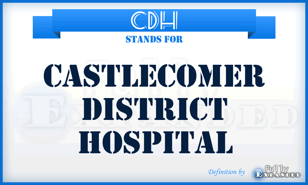 CDH - Castlecomer District Hospital