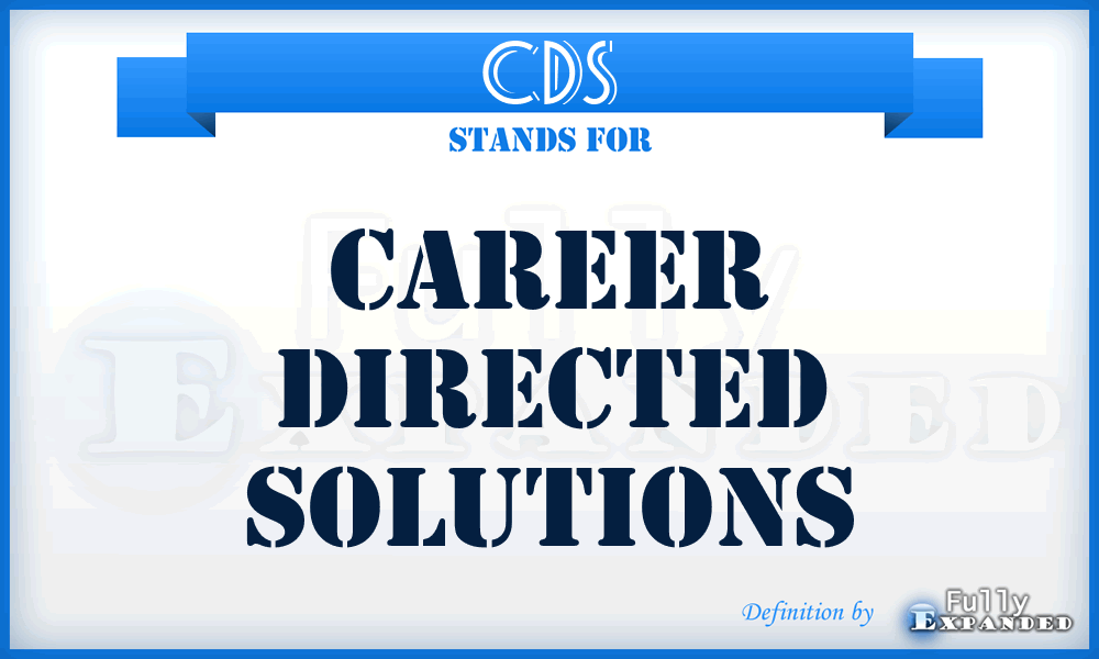 CDS - Career Directed Solutions