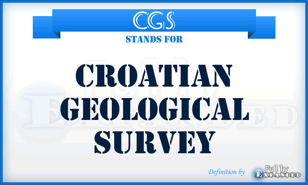 CGS - Croatian Geological Survey