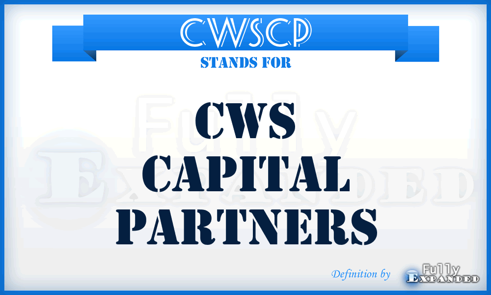 CWSCP - CWS Capital Partners