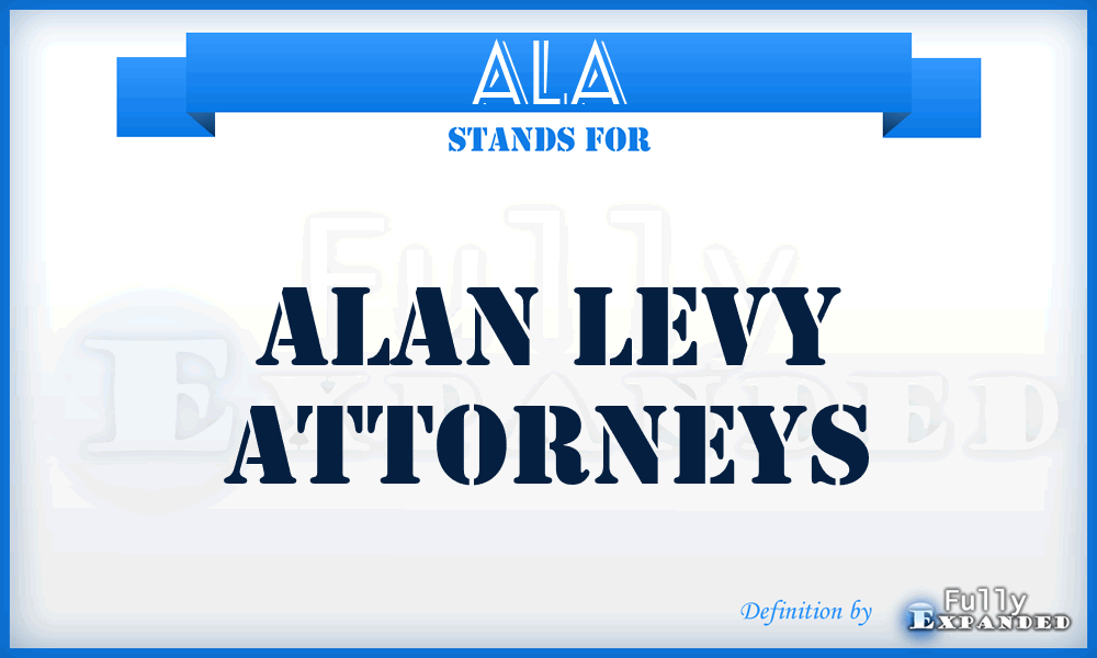 ALA - Alan Levy Attorneys