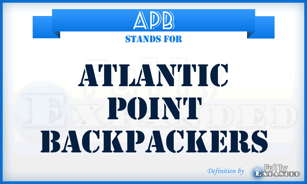 APB - Atlantic Point Backpackers