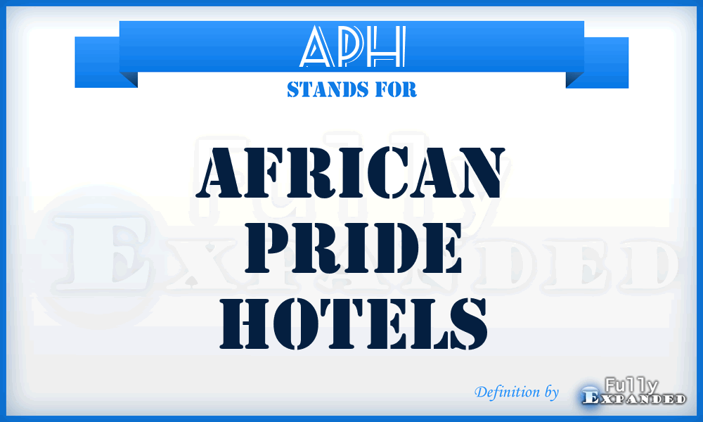 APH - African Pride Hotels