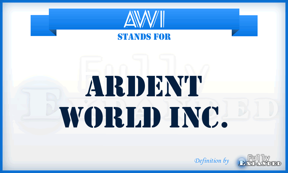 AWI - Ardent World Inc.