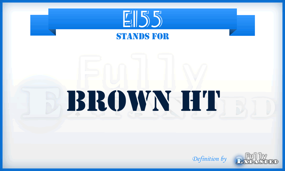 E155 - Brown HT