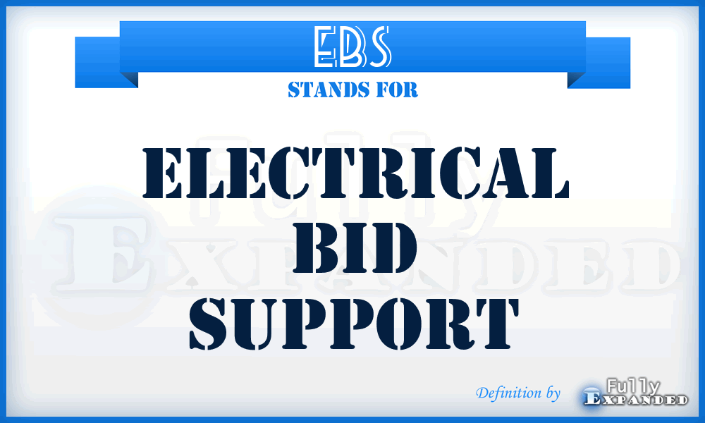 EBS - Electrical Bid Support