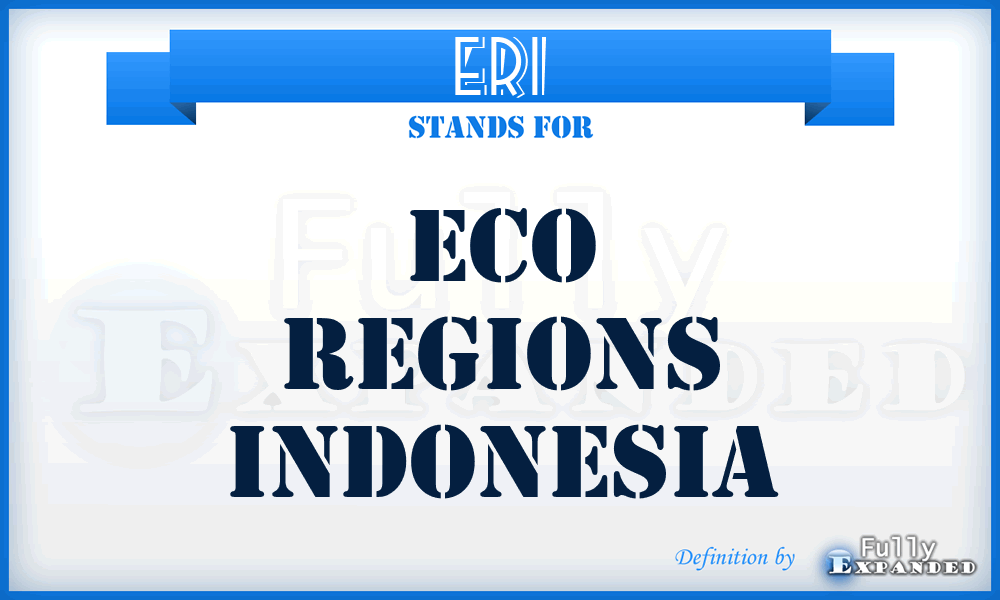 ERI - Eco Regions Indonesia