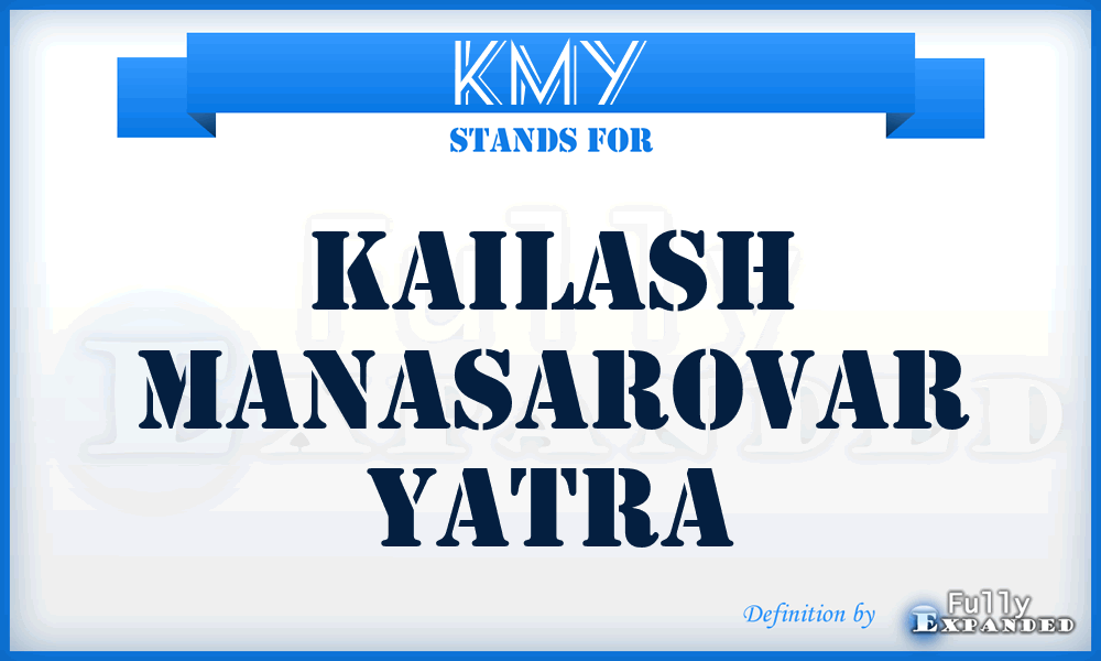 KMY - Kailash Manasarovar Yatra