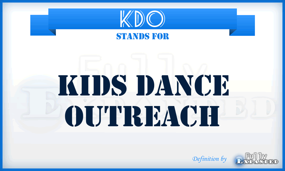 KDO - Kids Dance Outreach