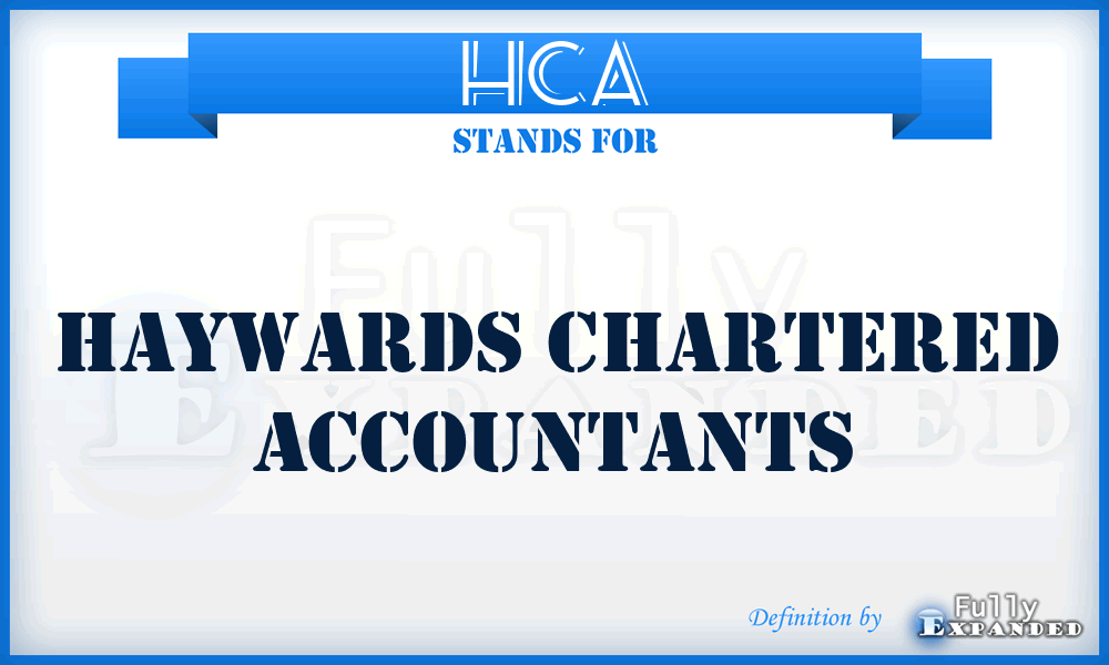HCA - Haywards Chartered Accountants