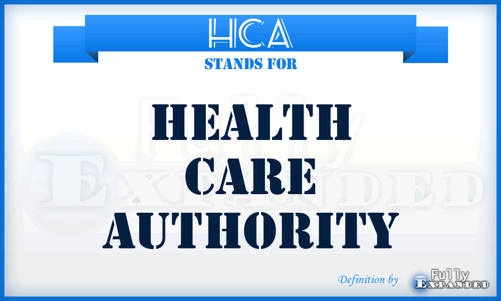 HCA - Health Care Authority