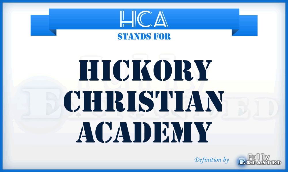 HCA - Hickory Christian Academy