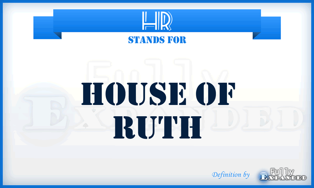 HR - House of Ruth
