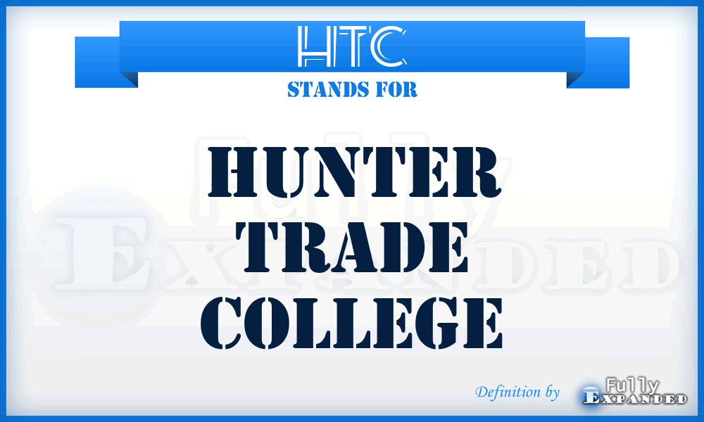 HTC - Hunter Trade College
