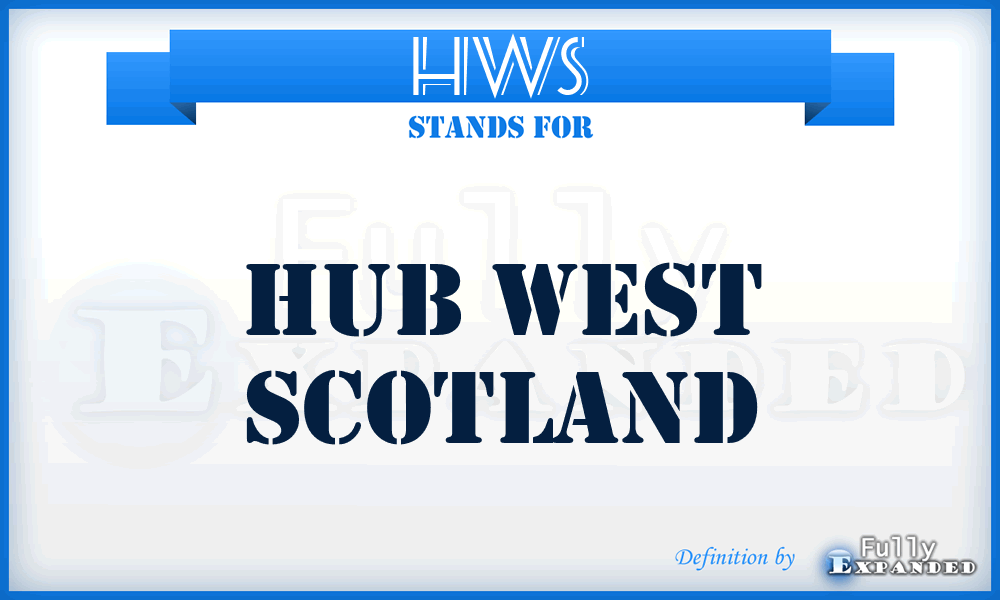 HWS - Hub West Scotland