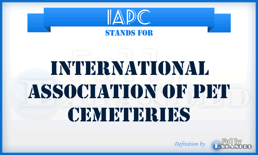 IAPC - International Association of Pet Cemeteries