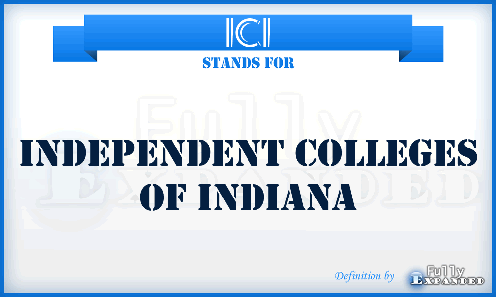 ICI - Independent Colleges of Indiana