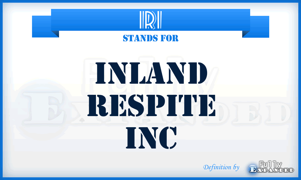 IRI - Inland Respite Inc