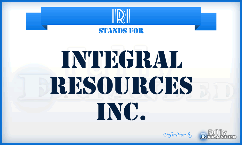 IRI - Integral Resources Inc.