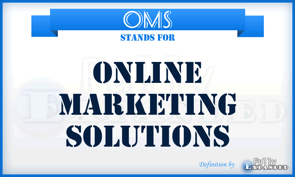 OMS - Online Marketing Solutions