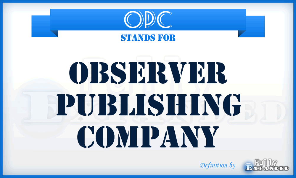 OPC - Observer Publishing Company