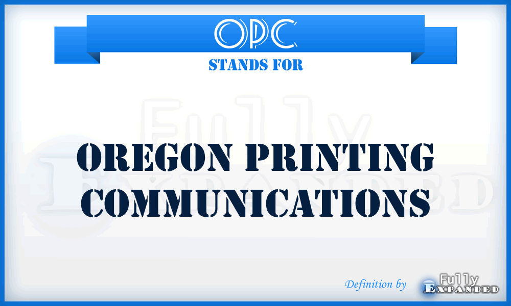 OPC - Oregon Printing Communications