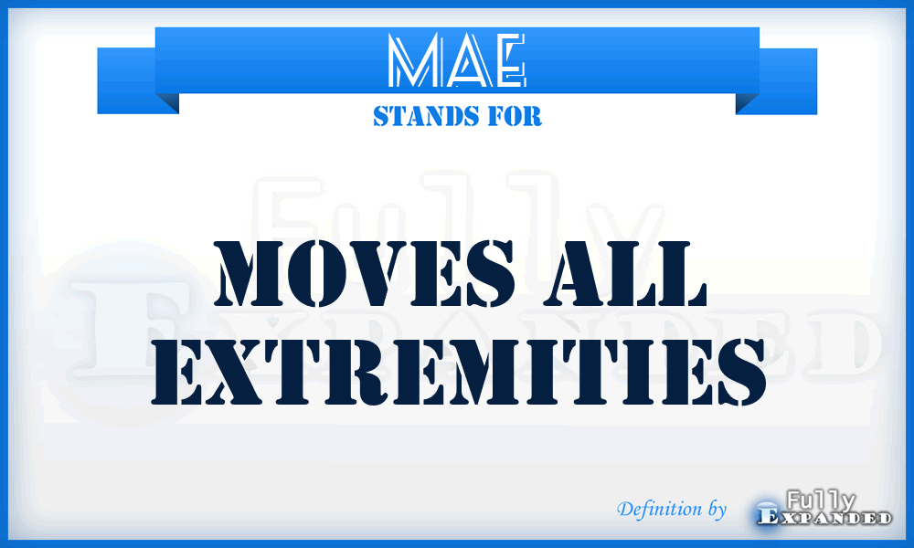 MAE - Moves All Extremities