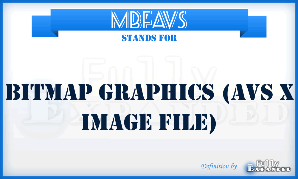 MBFAVS - Bitmap graphics (AVS X image file)