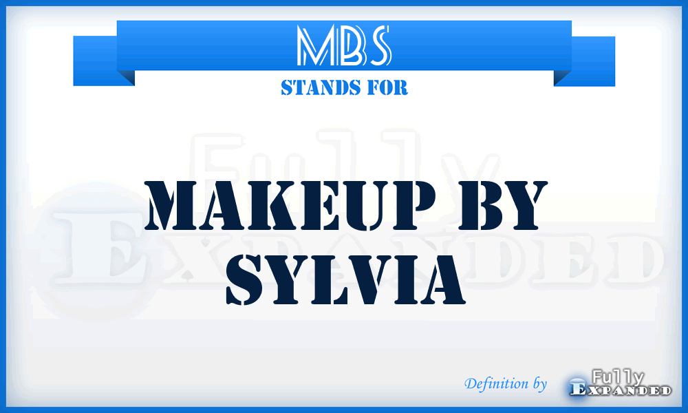 MBS - Makeup By Sylvia