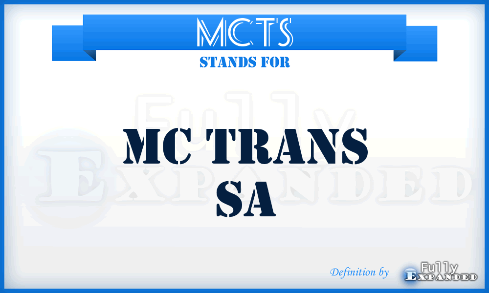 MCTS - MC Trans Sa