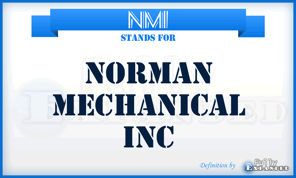 NMI - Norman Mechanical Inc