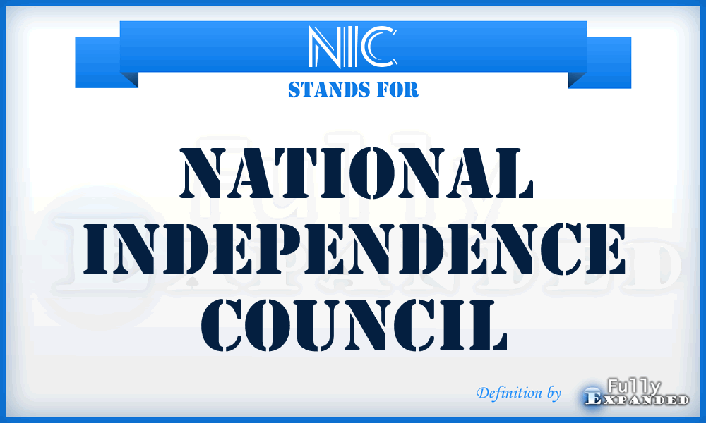NIC - National Independence Council