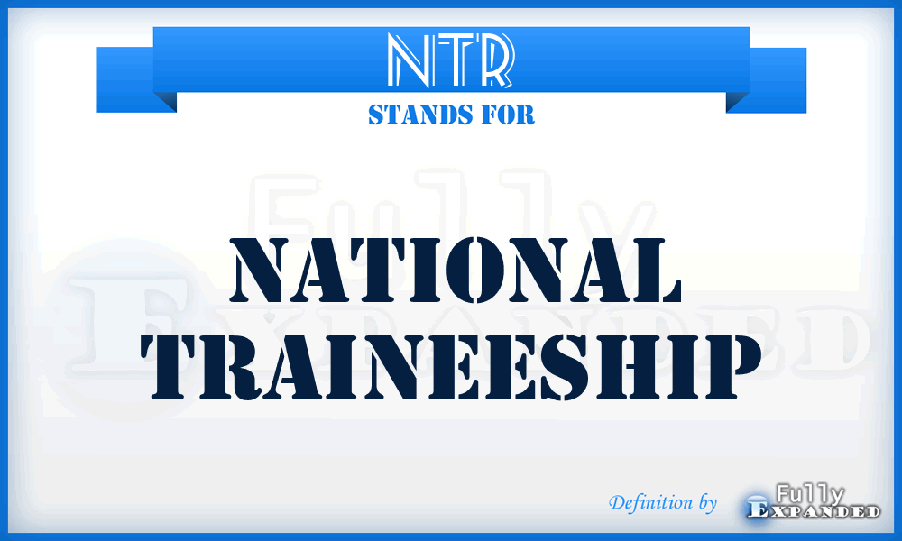 NTr - National Traineeship