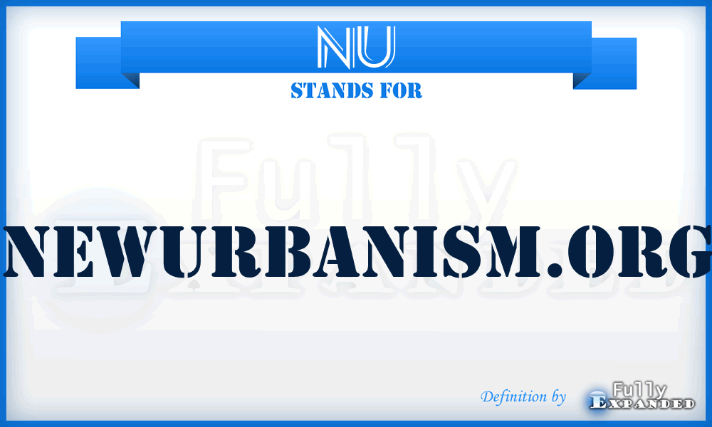 NU - NewUrbanism.org