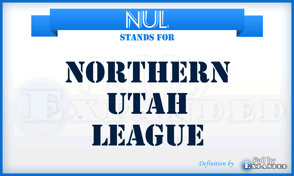 NUL - Northern Utah League