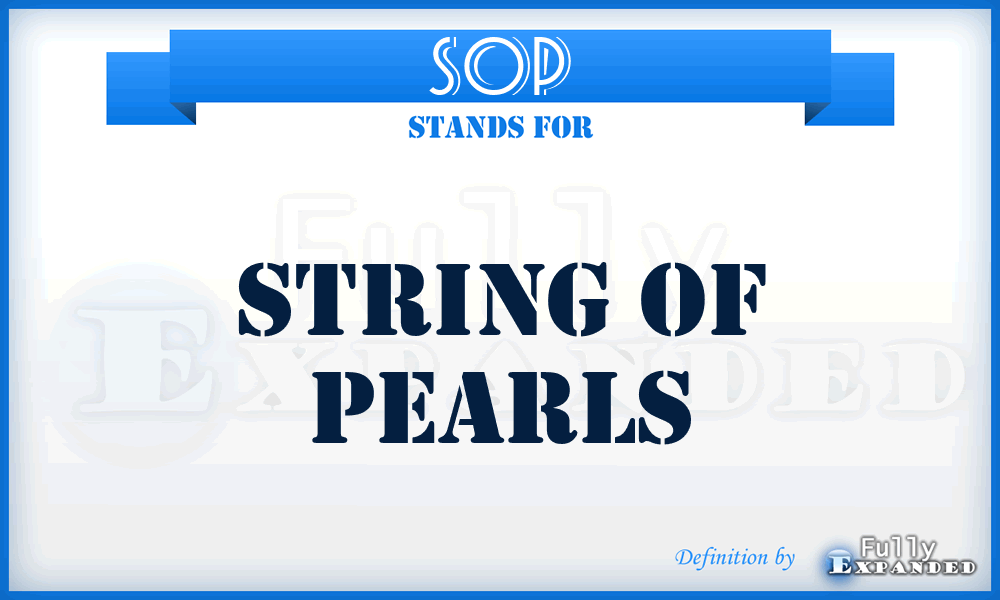 SOP - String Of Pearls