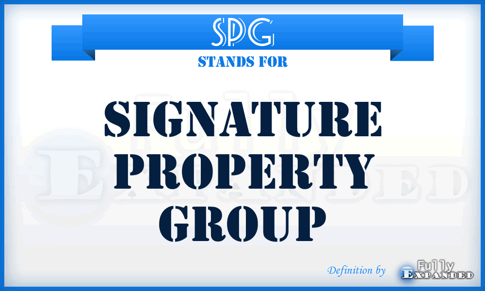 SPG - Signature Property Group