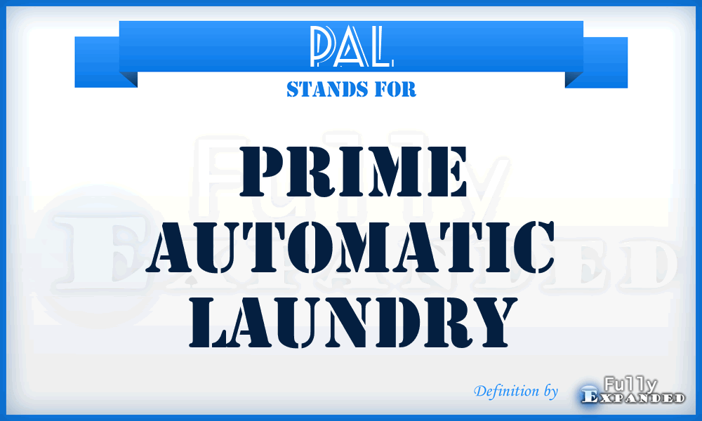 PAL - Prime Automatic Laundry