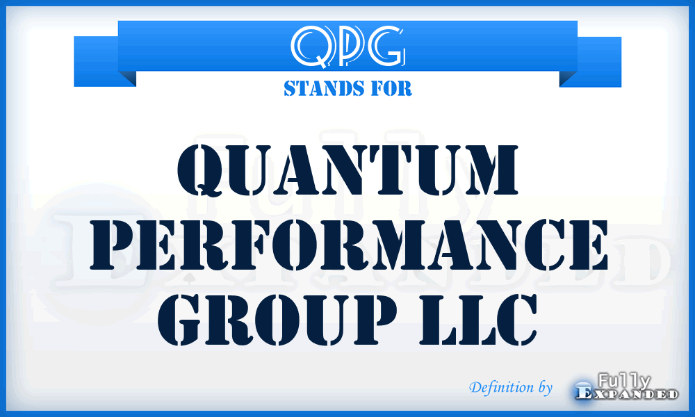 QPG - Quantum Performance Group LLC