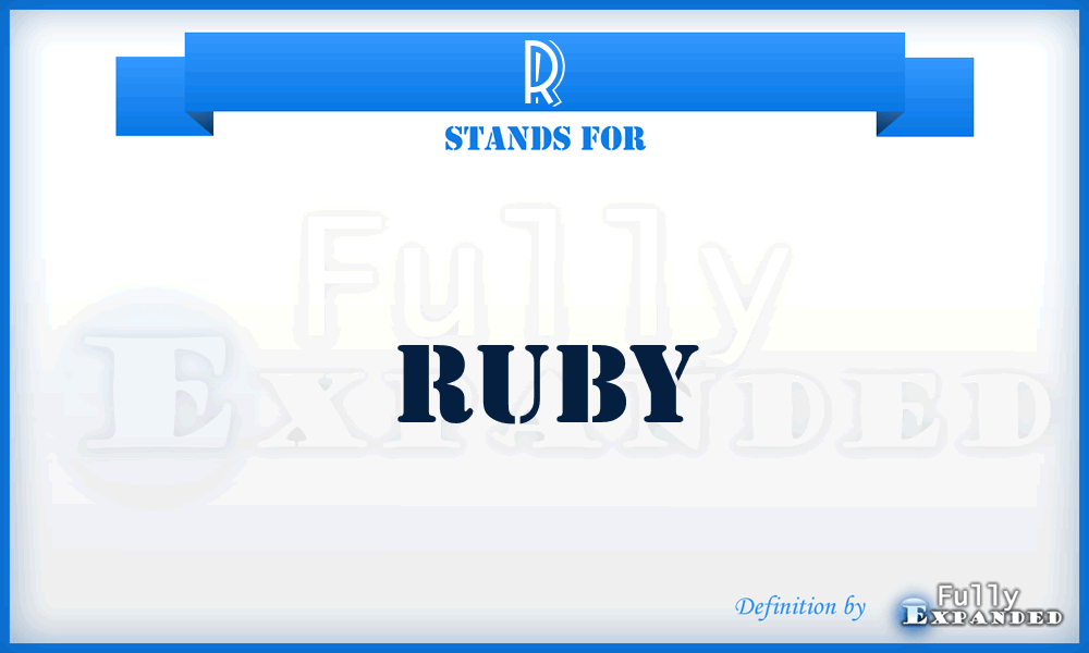 R - Ruby