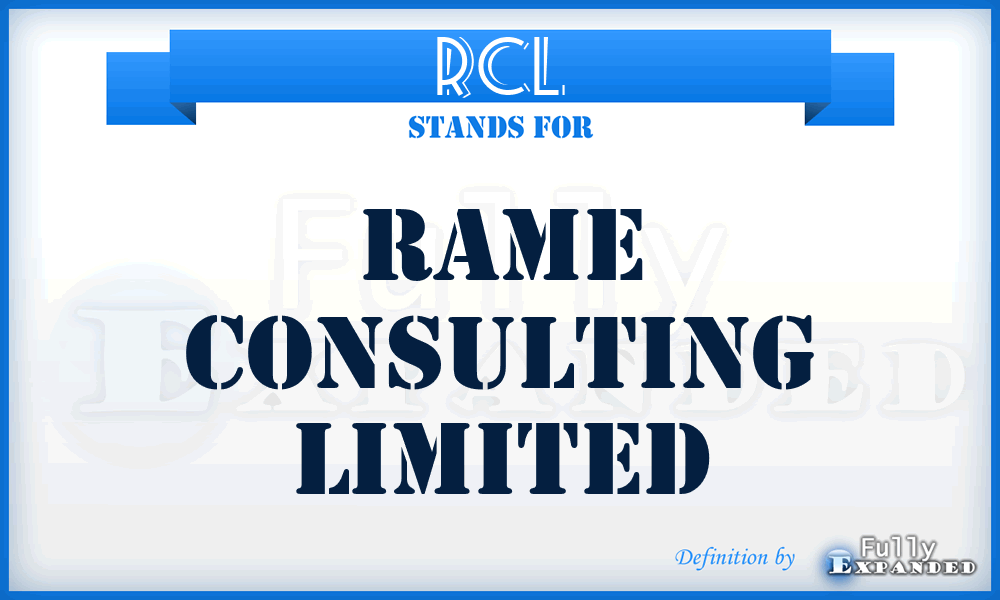 RCL - Rame Consulting Limited