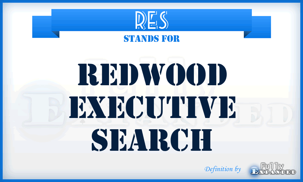 RES - Redwood Executive Search