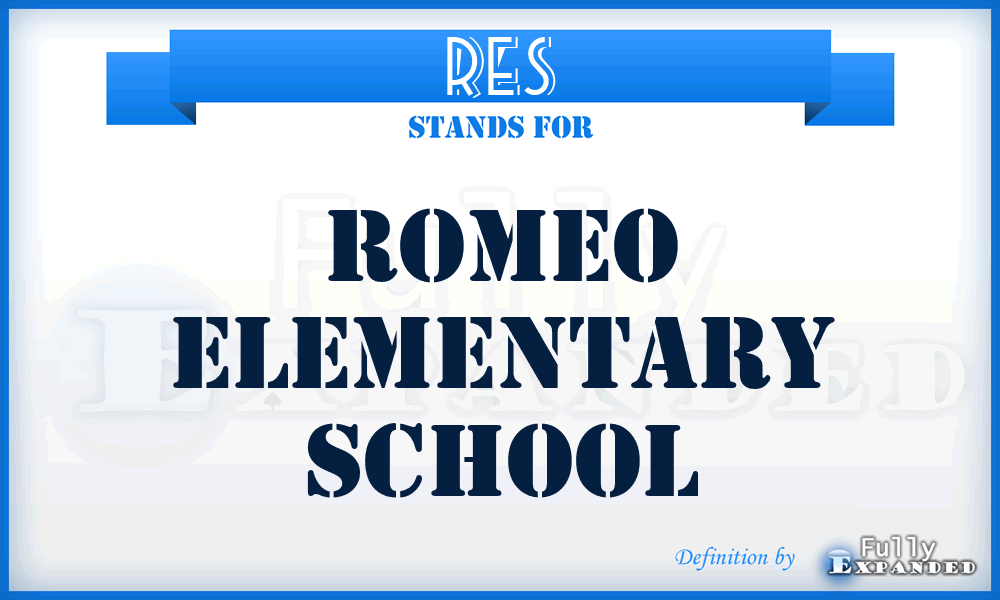 RES - Romeo Elementary School