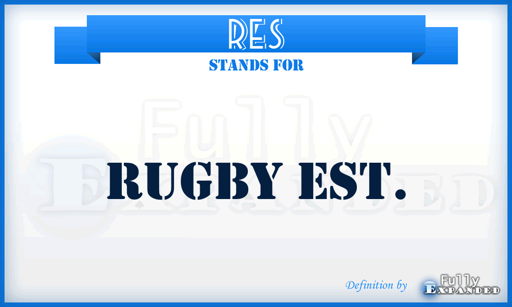 RES - Rugby Est.
