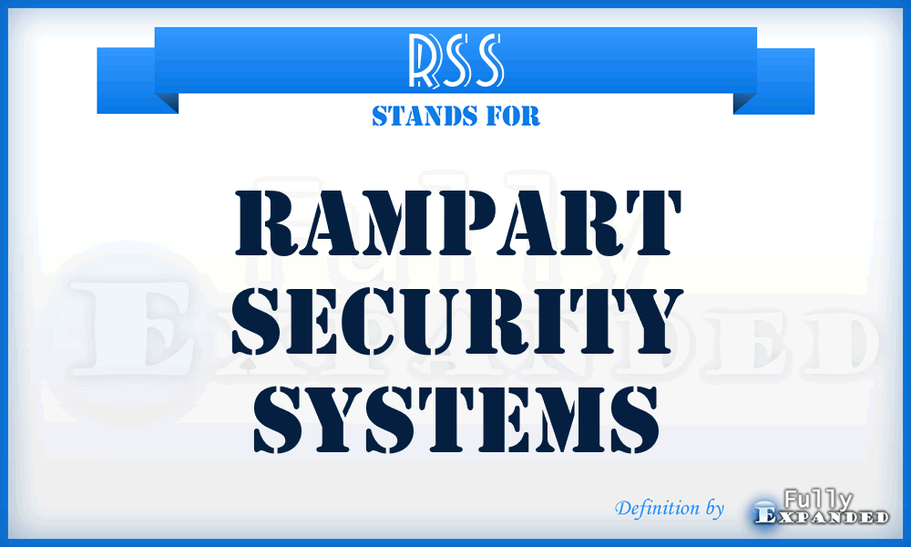 RSS - Rampart Security Systems
