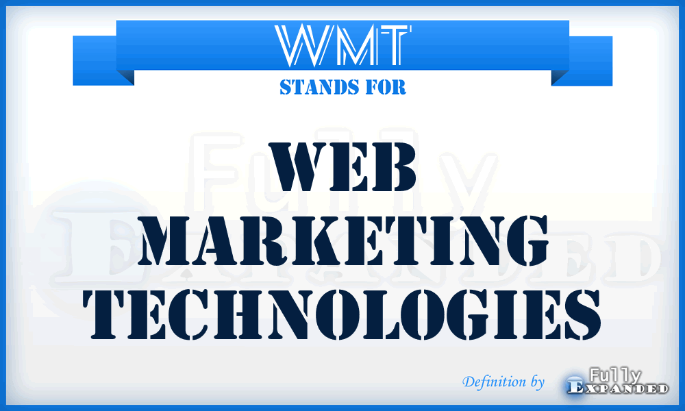 WMT - Web Marketing Technologies
