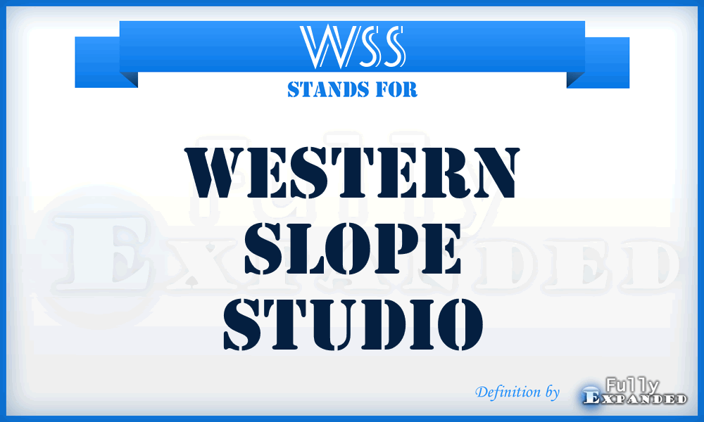 WSS - Western Slope Studio