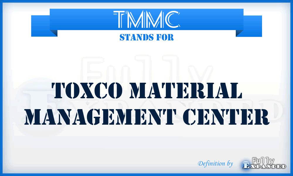 TMMC - Toxco Material Management Center